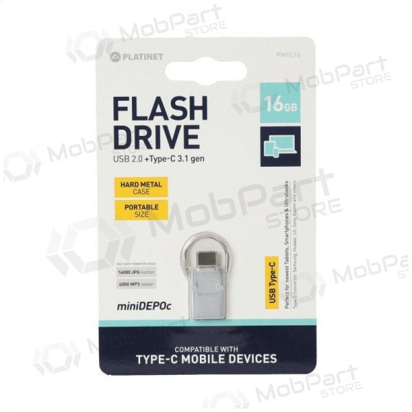 Mälu Platinet 16GB Type-C + USB 2.0