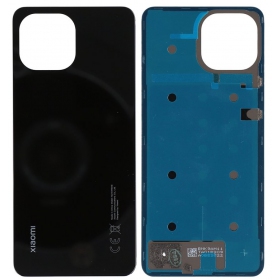 Galinis dangtelis Xiaomi Mi 11 Lite 4G/Mi 11 Lite 5G/11 Lite 5G NE Truffle (Boba) Black originaalne (service pack)