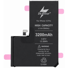 Akumuliatorius "Di-Power" (suurendatud mahtuvusega) mõeldud iPhone 13 Pro 3200mAh
