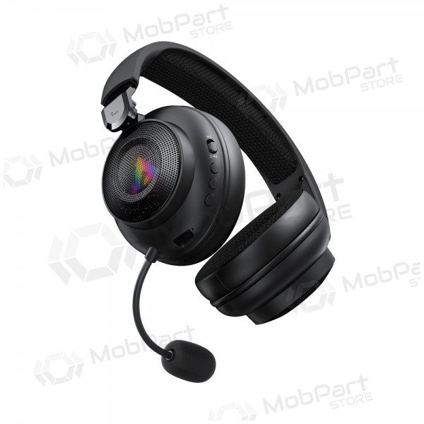 Juodos belaidės žaidimų ausinės Acefast H15 Gaming su mikrofonu USB-C