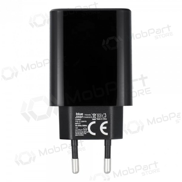 Telefonilaadija Blue Star 35 W USB-C must