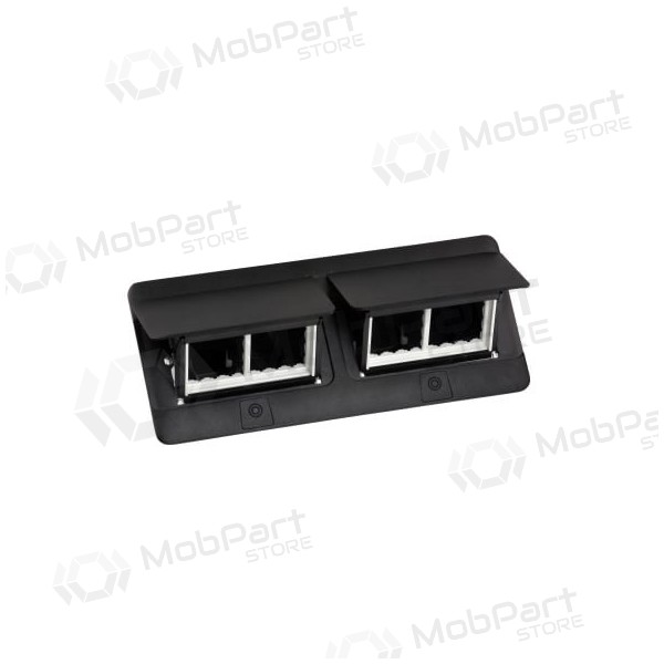 Įleidžiama modulinė dėžutė 2x4 mod. Legrand 654005 (metalinė, must)