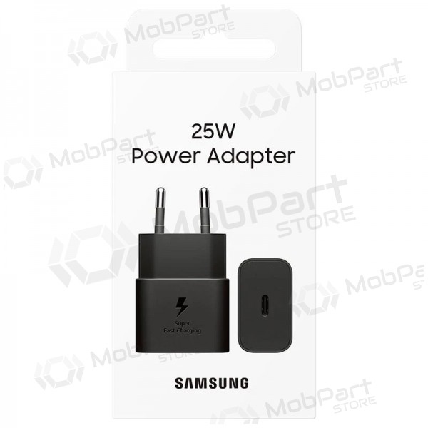 Laadija originaalne Samsung EP-T2510NBEGEU 25W pakendis mustad