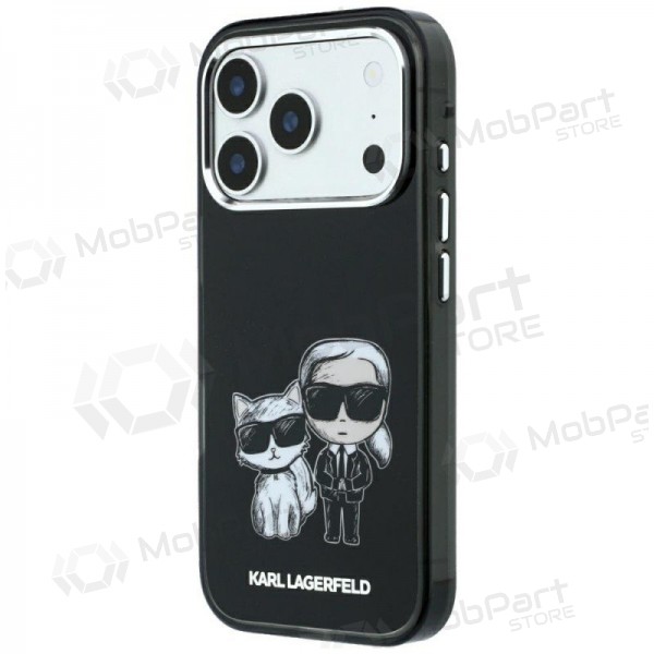 Apple iPhone 18 Pro ümbris - Karl Lagerfeld PU Semi Wrap Smooth Sketch Bodies MagSafe (must)