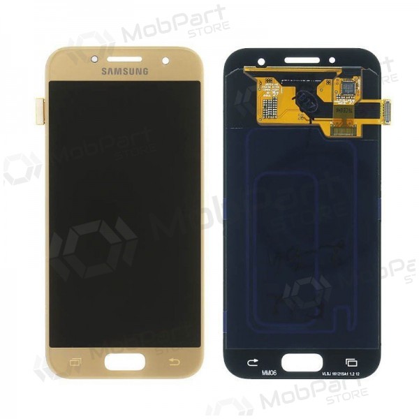 Samsung A320F Galaxy A3 (2017) ekraan (kuldsed) (service pack) (originaalne)