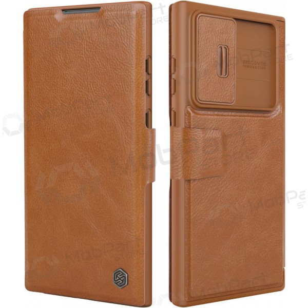 Samsung Galaxy S23 Plus ümbris „Nillkin Leather“ (pruun) Samsung Galaxy S23 Plus ümbris „Nillkin Leather“ (pruun)