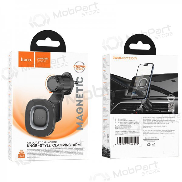 Auto telefonihoidja Hoco H74 (air vent) mustad