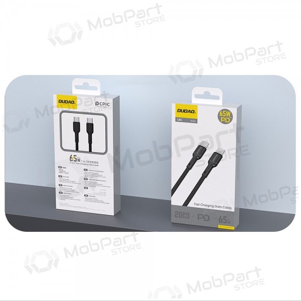 USB-C kaabel Dudao L9C USB-C kuni USB-C 2 m 65 W must