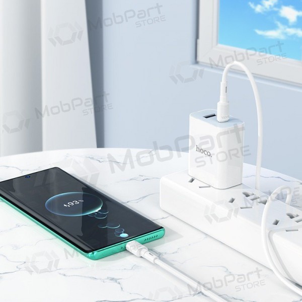 USB kaabel Hoco X83 60W Type-C to Type-C 1.0m valged