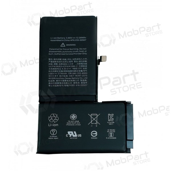 Apple iPhone XS Max patarei / aku (3174mAh) (kasutatud grade A, originaalne)