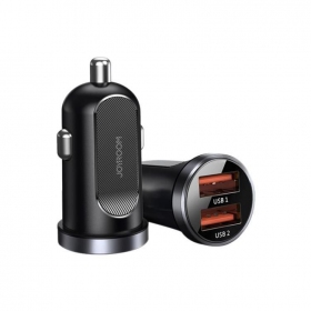 Laadija automobilinis Joyroom C-A09 2xUSB (SCP, PD, AFC) 3.0 30W (mustad)