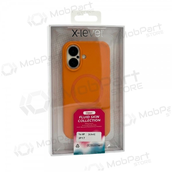 Apple iPhone 16 Pro ümbris - X-Level Fluid Skin MagSafe (sinine)