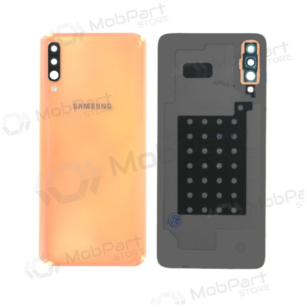 Samsung A505 Galaxy A50 2019 patareipesade kaas (tagakaas) roosa (Coral Orange) (kasutatud grade B, originaalne)