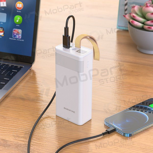 Väline patarei / aku Power Bank Borofone BJ18A 2xUSB 2A 30000mAh valge Väline patarei / aku Power Bank Borofone BJ18A 2xUSB 2A 30000mAh valge