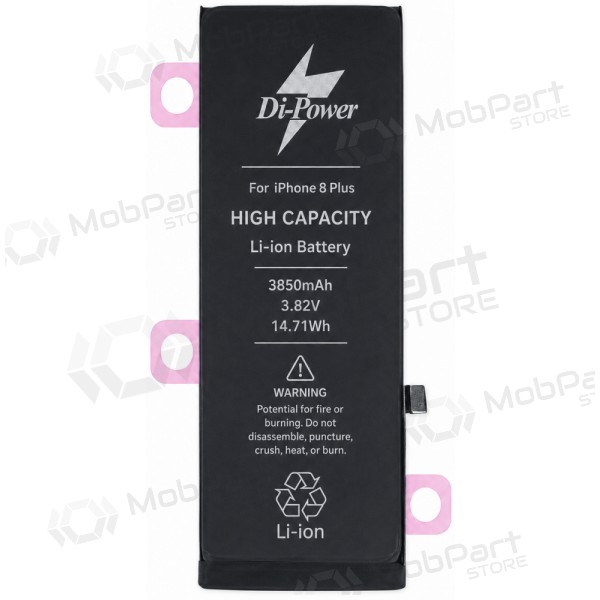 Apple iPhone 8 Plus aku, Di-Power 3850 mAh (suurendatud mahutavusega)