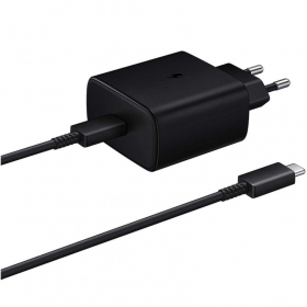 Laadija originaalne Samsung EP-TA845 45W + Type-C kaabel 25W mustad