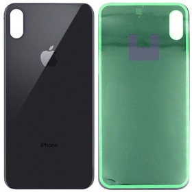 Apple iPhone XS Max patareipesade kaas (tagakaas) hall (space grey) (bigger hole for camera)