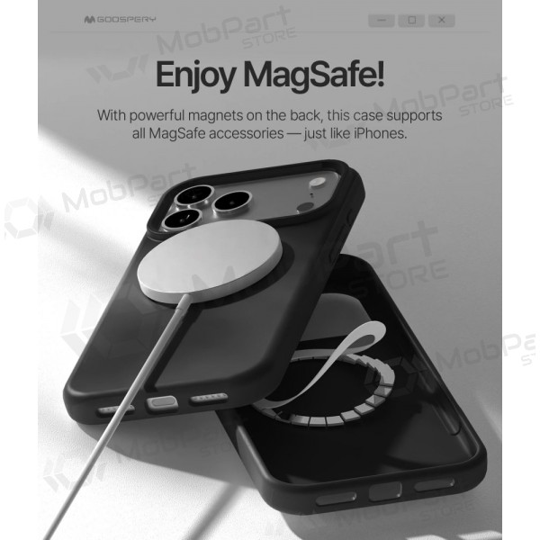 Apple iPhone 17 Pro, 18 Pro ümbris Mercury - Pure Magsafe Silicon Case (punane)