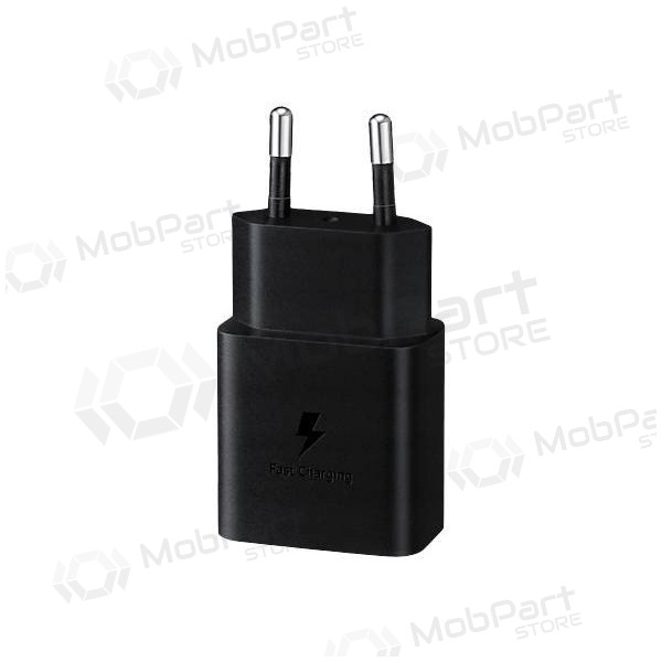 Laadija originaalne Samsung EP-T1510XBEGEU 15W + kaabel Type-C 1m pakendis mustad