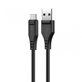 USB kaabel Acefast C3-04 USB-A to USB-C 1.2m mustad