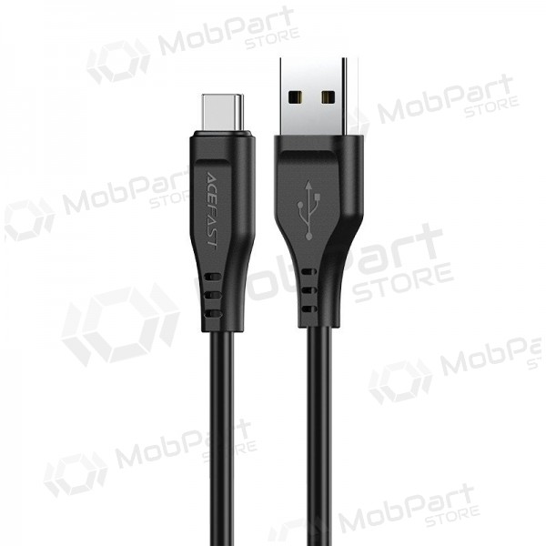 USB kaabel Acefast C3-04 USB-A to USB-C 1.2m mustad