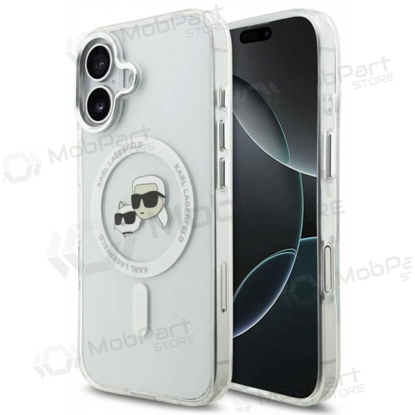 Apple iPhone 17 ümbris - Karl Lagerfeld IML K&CH Heads Metal Frame MagSafe (läbipaistev)
