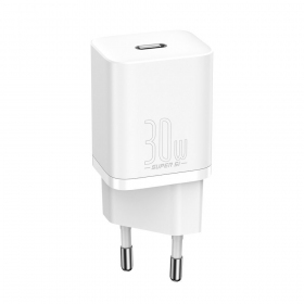 Laadija buitinis Baseus Super Si 30W valged CCSUP-J02