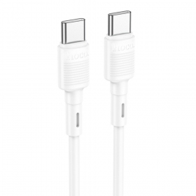 USB kaabel Hoco X83 60W Type-C to Type-C 1.0m valged
