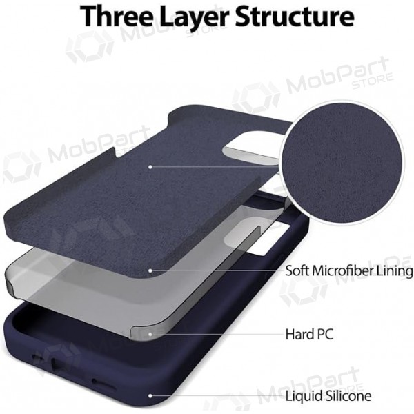 Apple iPhone 11 Pro Max ümbris Mercury - Silicone Case (tumesinine)