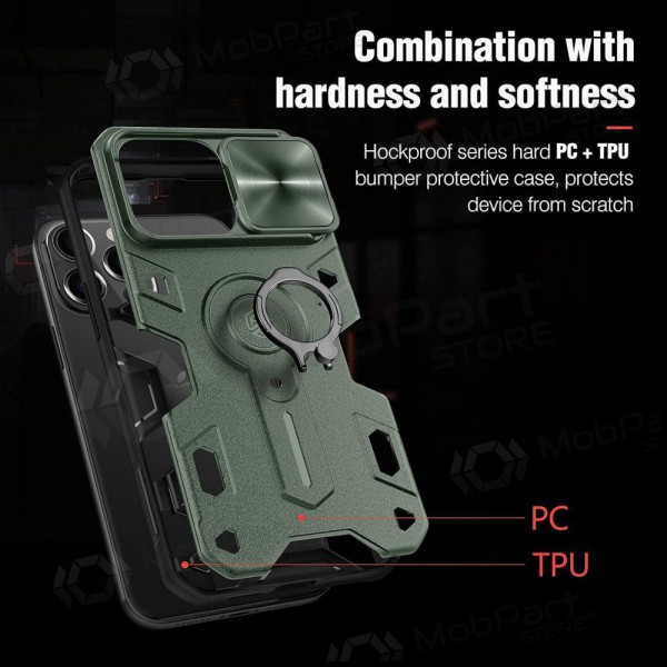 Apple iPhone 14 Pro ümbris „Nillkin Armor Pro“ (roheline) Apple iPhone 14 Pro ümbris „Nillkin Armor Pro“ (roheline)