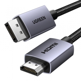 HDMI kaabel Ugreen DP125 DisplayPort HDMI-le 2 m 4K 30 Hz must