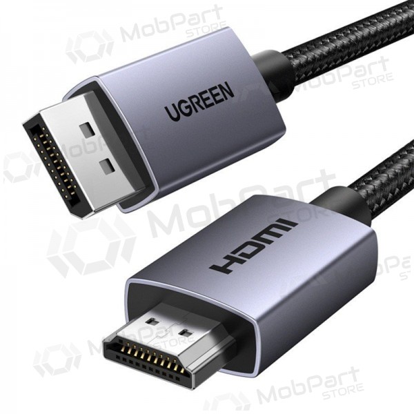 HDMI kaabel Ugreen DP125 DisplayPort HDMI-le 2 m 4K 30 Hz must