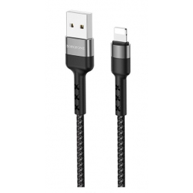 USB kaabel Borofone BX34 Lightning 1.0m (mustad)