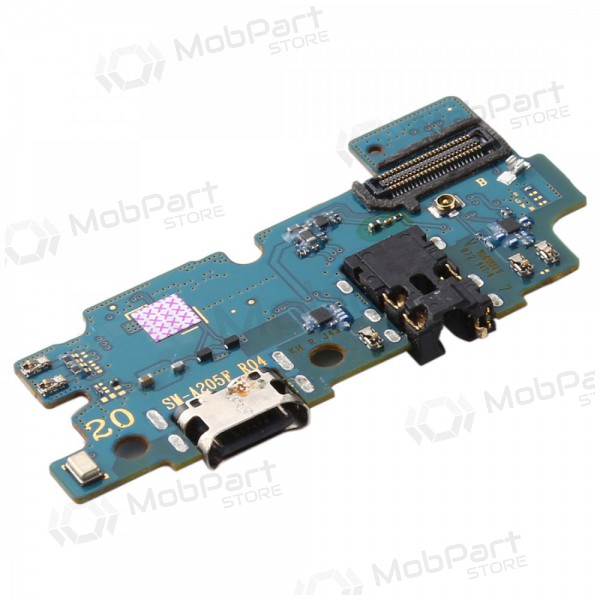 Samsung A205 Galaxy A20 2019 laadimispesa ja mikrofoni liides (laadimisliides) (service pack) (originaalne)