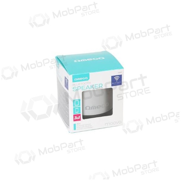 Bluetooth kaasaskantav kõlar OMEGA OG47 (MicroSD, käed-vabad) (hõbedane)