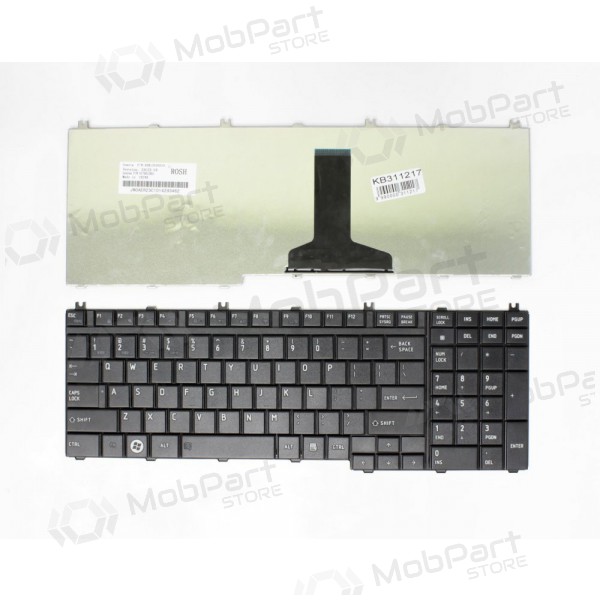 TOSHIBA Satellite: L350, L500 klaviatuur TOSHIBA Satellite: L350, L500 klaviatuur
