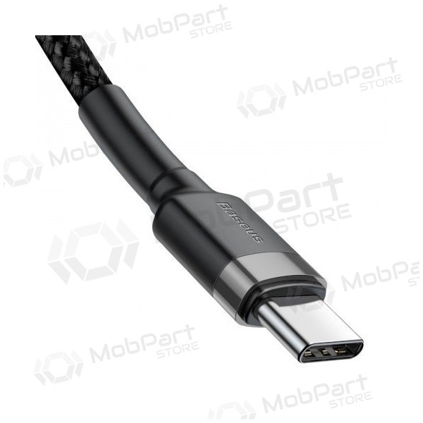 Kaabel Baseus Cafule PD Type-C - Type-C 3.0A 60W (hall-mustad) 1.0m CATKLF-GG1