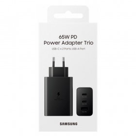 Võrgulaadija Samsung EP-T6530NBEGEU 65 W 2x USB-C + USB-A must