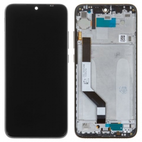 Xiaomi Redmi Note 7 ekraan (mustad) (koos raamiga) (service pack) (originaalne)