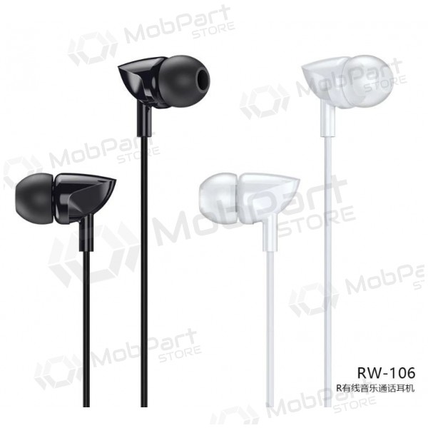 Vabakäeseadmega Remax RW-106 3,5mm (must)