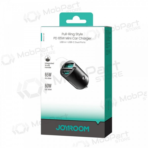 Autolaadija Joyroom JR-CCN18 65 W USB-C + USB-A must