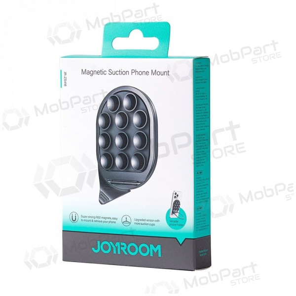 Magnetinis telefono laikiklis su siurbtukais Joyroom JR-ZS418 mustad