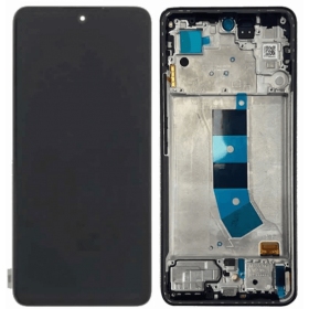Xiaomi Redmi Note 13 4G ekraan (mustad) (koos raamiga) (originaalne)