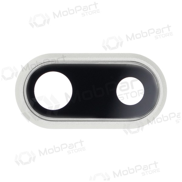 Apple iPhone 8 Plus kaamera klaas (hõbedased) (koos raamiga)