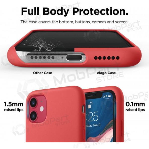 Xiaomi Redmi A7 Pro ümbris - Liquid Silicone 1.5mm punane