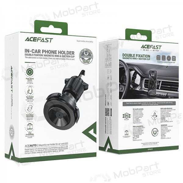 Auto telefonihoidja Acefast D22 (air vent) mustad