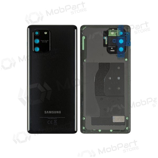 Samsung G770 Galaxy S10 Lite patareipesade kaas (tagakaas) (mustad) (kasutatud grade B, originaalne)