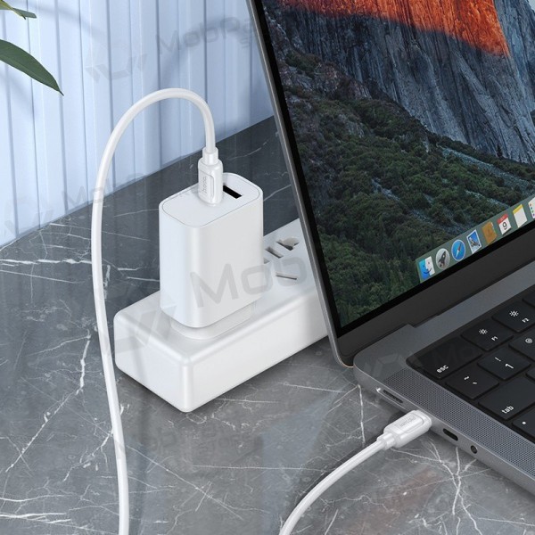 USB-C kaabel Hoco X115 USB-C to USB-C 1 m 240 W valge