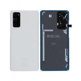 Samsung G780 / G781 Galaxy S20 FE 4G / 5G patareipesade kaas (tagakaas) (Cloud White) (kasutatud grade C, originaalne)