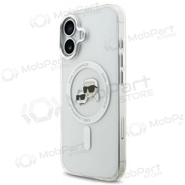 Apple iPhone 17 ümbris - Karl Lagerfeld IML K&CH Heads Metal Frame MagSafe (läbipaistev)